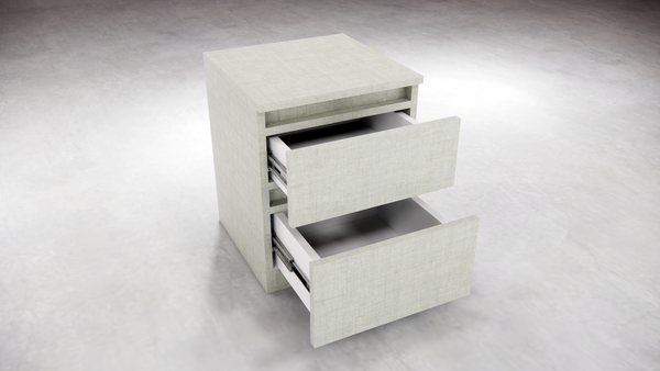 Wooden Nightstand with Drawers