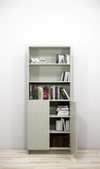 Open-Shelf Display Cabinet with Lower Storage